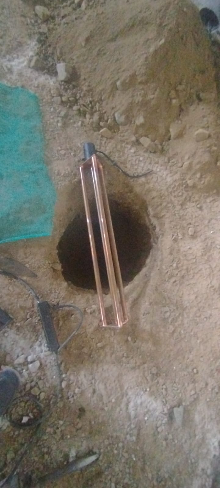 Implementación de electrodo vertical